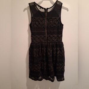 Elegant Black Lace Kids Dress